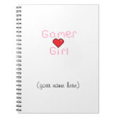 Carnet de fille de Gamer (Devant)