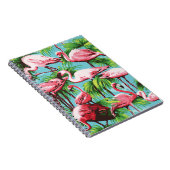 Carnet de Flamants roses cool Retro Rose (Côté Droit)