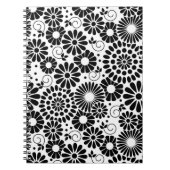 Carnet de fleurs blanches rétro (Devant)