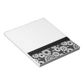 Carnet de fleurs blanches rétro (Incliné)