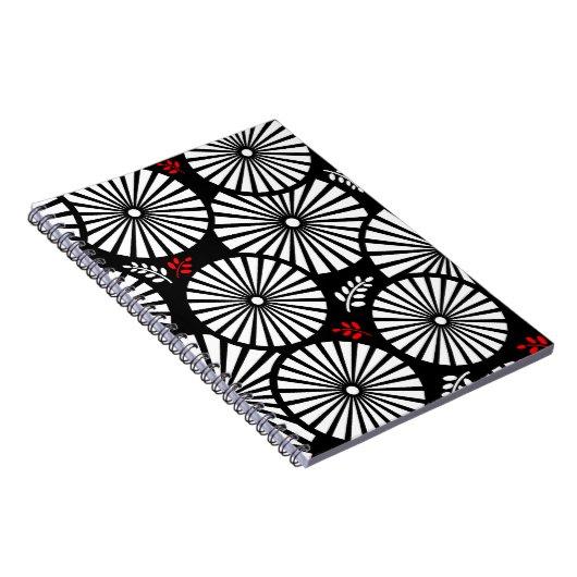 Carnet de fleurs blanches rétro (Côté Droit)