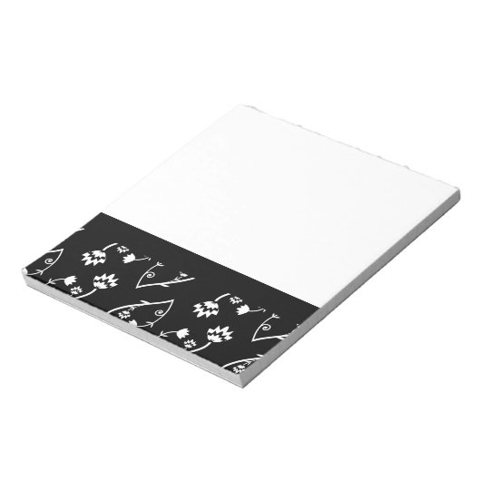 Carnet de fleurs blanches rétro (Tourné)