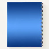 Carnet de fleurs d'aquarelle bleu (Dos)