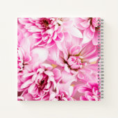 Carnet de fleurs de chrysanthème rose (Dos)