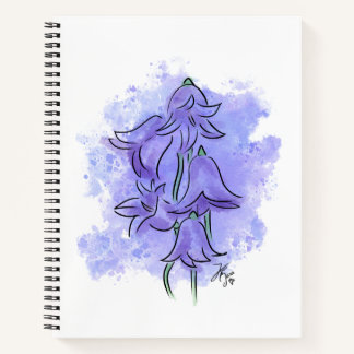 Carnet de fleurs de jacinthe des champs