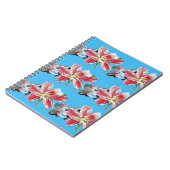 Carnet de fleurs de lys bleues Fleurs Floral Fleur (Côté gauche)