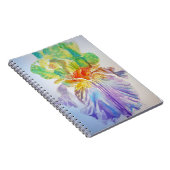 Carnet de fleurs d'iris jaune violet (Côté Droit)