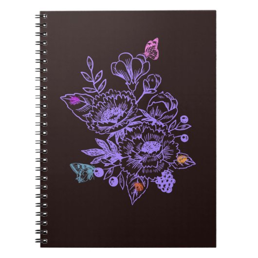 Carnet de Fleurs | Esthétique Sombre (Devant)