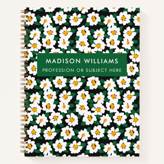 Carnet de fleurs modernes minimes (Devant)