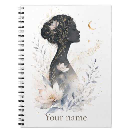 Carnet de Fleurs Personnalisé Bloom Céleste (Devant)