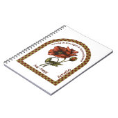 Carnet de fleurs personnalisé du mois de naissance (Côté gauche)