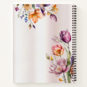 Carnet de fleurs printanières colorées (Dos)