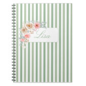 Carnet de fleurs printanières personnalisées (Devant)