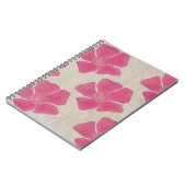 Carnet de fleurs roses (Côté gauche)