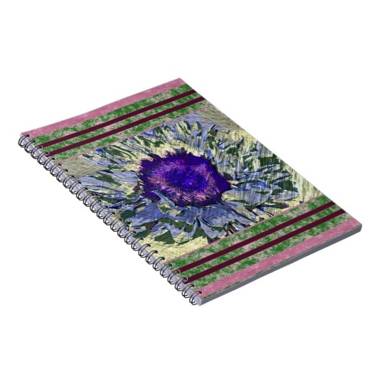 Carnet de fleurs violettes (Côté Droit)