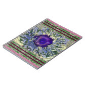 Carnet de fleurs violettes (Côté gauche)