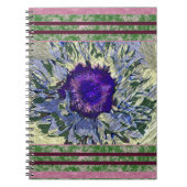 Carnet de fleurs violettes (Devant)