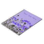 Carnet de fleurs violettes (Côté gauche)