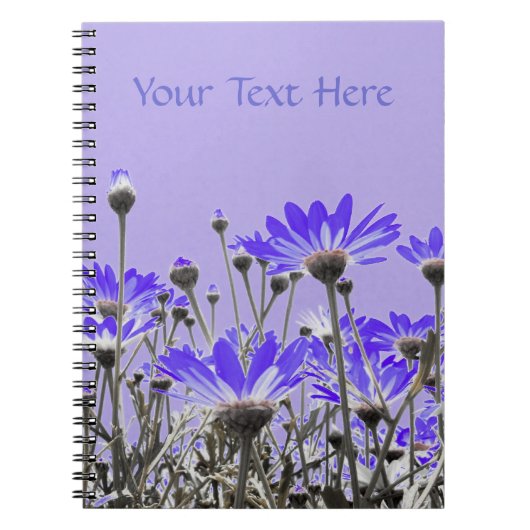 Carnet de fleurs violettes (Devant)