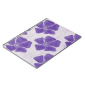 Carnet de fleurs violettes (Côté gauche)