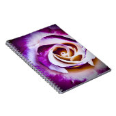 Carnet de fleurs violettes brillantes (Côté Droit)