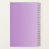 Carnet de fleurs violettes pour bureau, école, art (Verso)