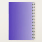 Carnet de fleurs violettes pour bureau, école, art (Verso)