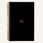 Carnet de focus | Black & Gold Spiral bound (Recto)