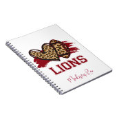 Carnet de football Lions avec nom (Côté Droit)