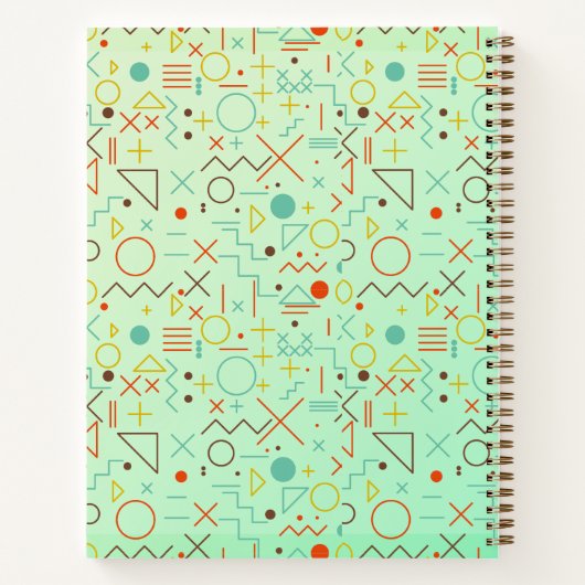 Carnet de formes géométriques motif (Dos)