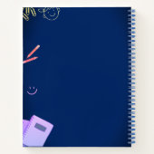 Carnet de fournitures scolaires colorées (Dos)