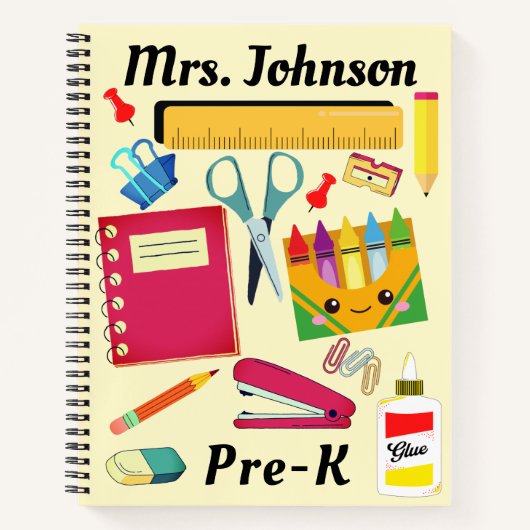 Carnet de fournitures scolaires de l'enseignant pr (Devant)