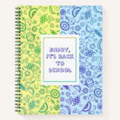 Carnet de fruits motifs sans couture (Devant)