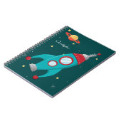 Carnet de fusées spatiales personnalisées (Côté gauche)