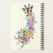 Carnet de girafe aux fleurs (Verso)