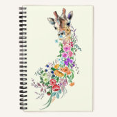 Carnet de girafe aux fleurs (Recto)