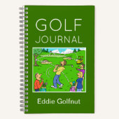 Carnet de golf drôle à personnaliser (Recto)