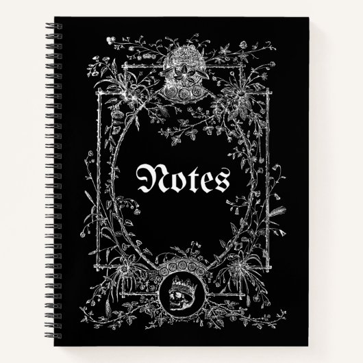 Carnet de goth noir (Devant)