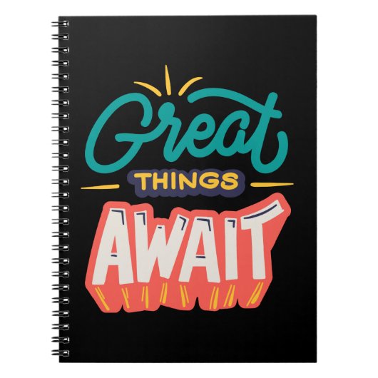 Carnet De grandes choses attendent (Devant)