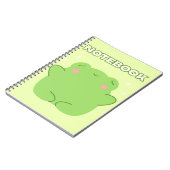 Carnet de grenouille Kawaii (Côté gauche)