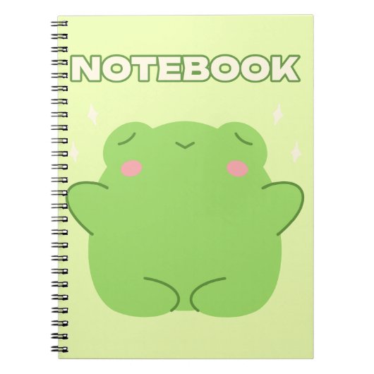 Carnet de grenouille Kawaii (Devant)