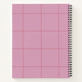 Carnet de grille rose poussiéreux (Dos)