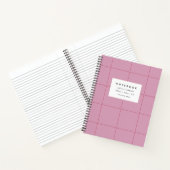 Carnet de grille rose poussiéreux (Intérieur)