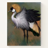 Carnet de grue grise couronnée (Dos)