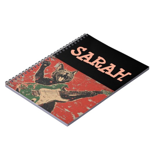 Carnet de guitare chat CUSTOM (Côté gauche)