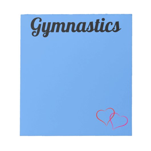 Carnet de gymnastique bleu clair (Devant)