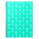 Carnet de gymnastique de turquoise (Devant)