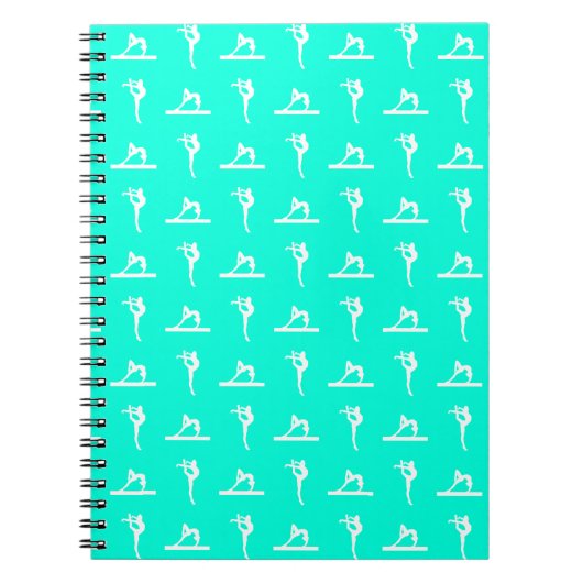 Carnet de gymnastique de turquoise (Devant)
