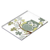 Carnet de hibou d'arbre de polka (Côté gauche)