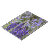 Carnet de jardin à fleurs violettes (Côté gauche)